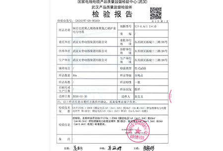 YJV3-10質(zhì)檢報(bào)告