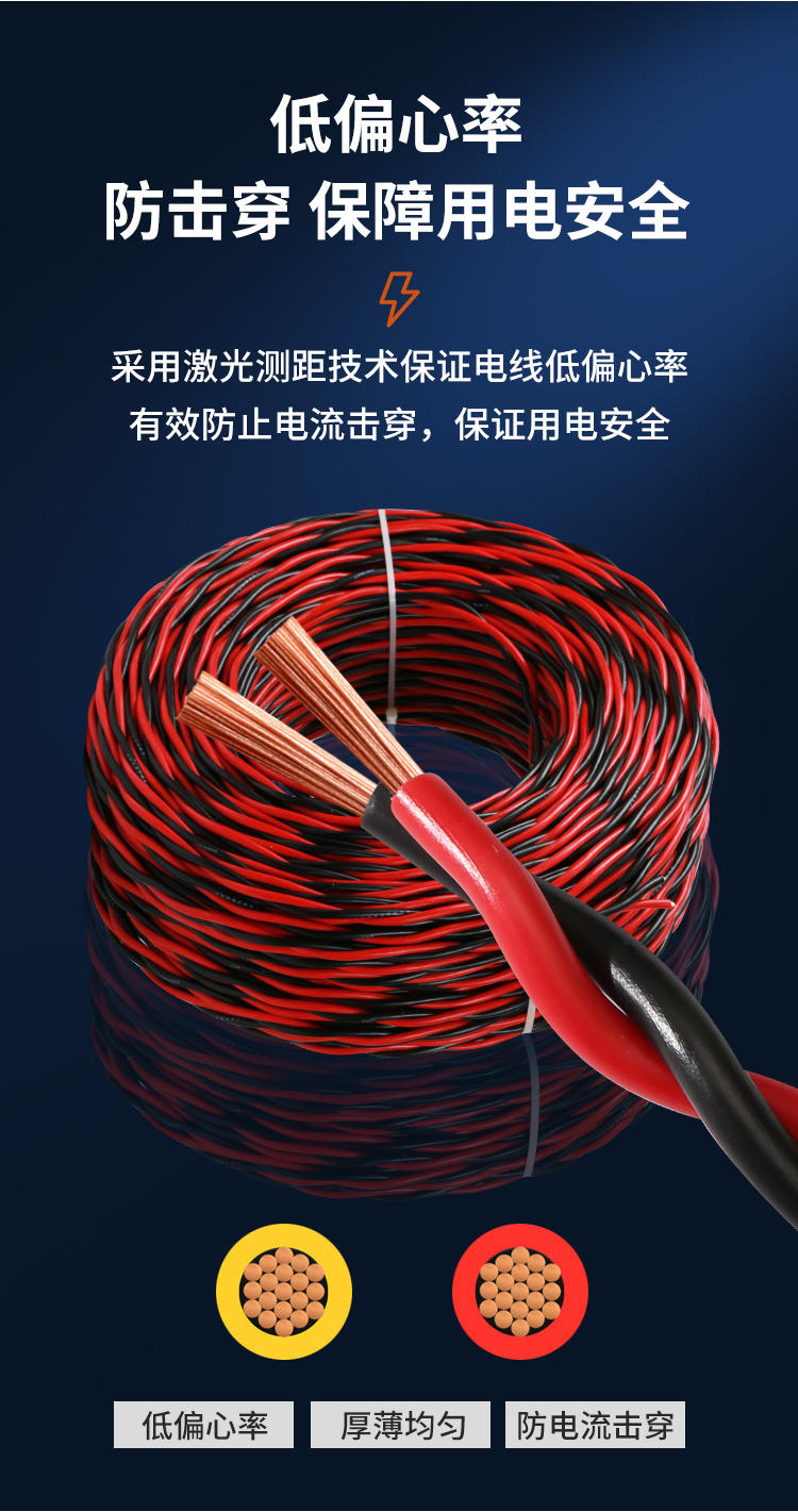 安普RVS雙絞線2*1.5花線消防照明阻燃國標(biāo)銅芯電動車充電線高樓層 安普RVS雙絞線2*1.5花線消防照明阻燃國標(biāo)銅芯電動車充電線高樓層